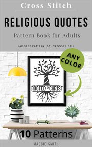 Religious Quotes Cross Stitch Pattern Book for Adults cover image