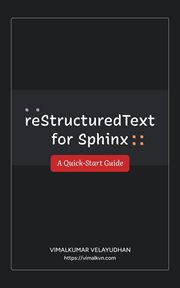 reStructuredText for Sphinx cover image