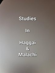 Studies in Haggai & Malachi cover image