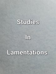 Studies in Lamentations cover image