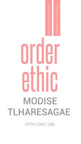 Order Ethic cover image