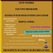 Setting Up of Business Entities & Closure ICSI Study Material cover image