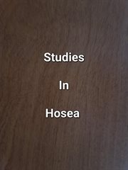 Studies in Hosea cover image