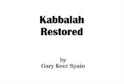 Kabbalah Restored cover image
