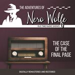 The adventures of Nero Wolfe : the case of the final page cover image