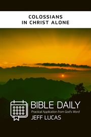 Colossians in Christ alone cover image