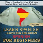 Learn spanish: learn latin american spanish for beginners, 1 cover image