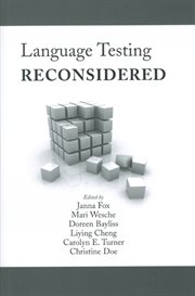 Language testing reconsidered cover image