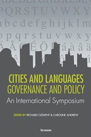 Cities and languages : governance and policy : an international symposium cover image