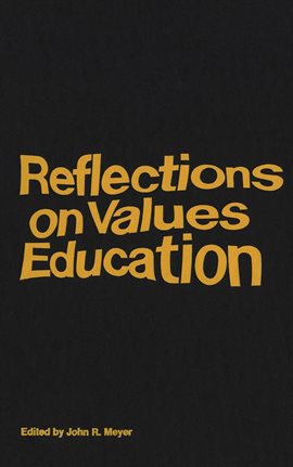 Cover image for Reflections on Values Education