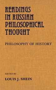 Readings in Russian philosophical thought cover image