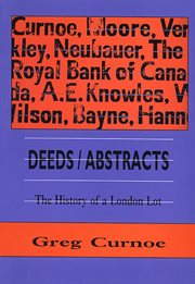 Deeds/abstracts : the history of a London lot, 1 January 1991-6 October 1992 cover image