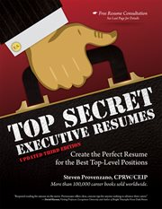 TOP SECRET EXECUTIVE RESUMES, UPDATED THIRD EDITION cover image