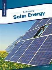 Examining solar energy cover image