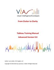 Tableau training manual version 9.0 advanced cover image