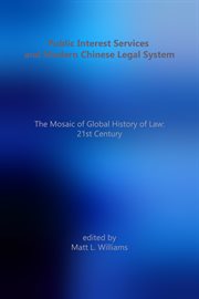 Public interest services and modern chinese legal system cover image