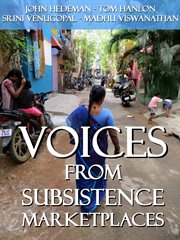 Voices from subsistence marketplaces cover image