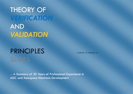 Cover image for Theory of Verification And Validation