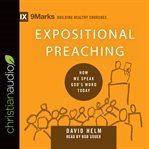 Expositional preaching: how we speak God's word today cover image
