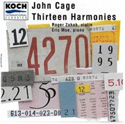 John cage - thirteen harmonies/roger zahab cover image