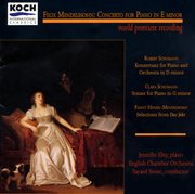 Mendelssohn: piano concerto fragment in e; piano works by clara & robert schumann & fanny mendelssoh cover image