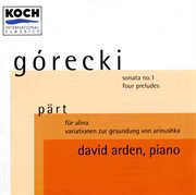 Arden, david - contemporary piano music: piano music by part, gorecki and ustvolskaya cover image