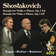 Shostakovich sonatas violin & viola op. 134 & 147 cover image