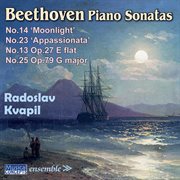 Beethoven piano sonatas: no. 13, no. 14 ("moonlight"), no. 23 ("appassionata"), and no. 25 cover image