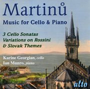 Martinu: works for cello and piano cover image