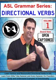 Asl grammar series: directional verbs, vol. 1 cover image