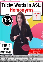 Tricky words in asl: homonyms, vol. 1 cover image