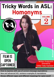 Tricky words in asl: homonyms, vol. 2 cover image