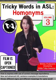 Tricky words in asl: homonyms, vol. 3 cover image
