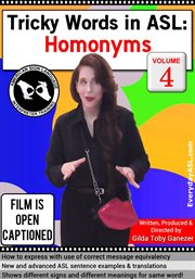 Tricky words in asl: homonyms, vol. 4 cover image