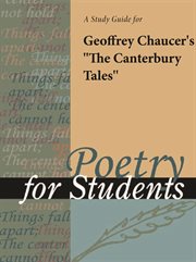 A Study Guide for Geoffrey Chaucer's the Canterbury Tales A Study Guide for Geoffrey Chaucer's the Canterbury Tales