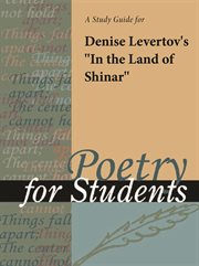 A Study Guide for Denise Levertov's "in the Land of Shinar" A Study Guide for Denise Levertov's "in the Land of Shinar"