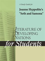 A Study Guide for Joanne Hyppolite's "seth and Samona" A Study Guide for Joanne Hyppolite's "seth and Samona"