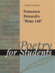 A Study Guide for Petrarch's "sonnet (rime) 140" A Study Guide for Petrarch's "sonnet (rime) 140"