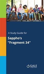 A study guide for sappho's "fragment 34" cover image