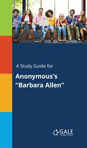 A study guide for anonymous's "barbara allen" cover image