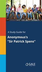 A study guide for anonymous's "sir patrick spens" cover image