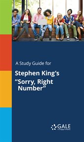 A study guide for stephen king's "sorry, right number" cover image