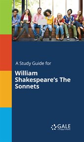 A Study Guide for William Shakespeare's The Sonnets cover image