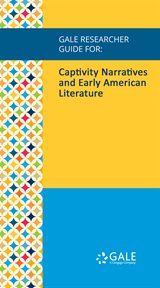 Captivity narratives and early american literature cover image