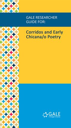Cover image for Corridos and Early Chicana/o Poetry