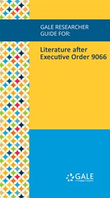 Literature after executive order 9066 cover image
