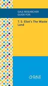 T. s. eliot's the waste land cover image