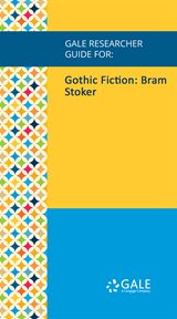 Gothic fiction. Bram Stoker cover image