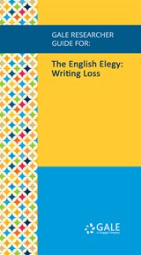The english elegy: writing loss cover image