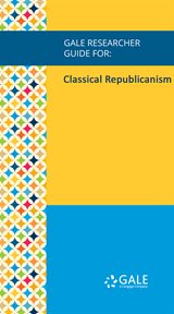 Classical republicanism cover image
